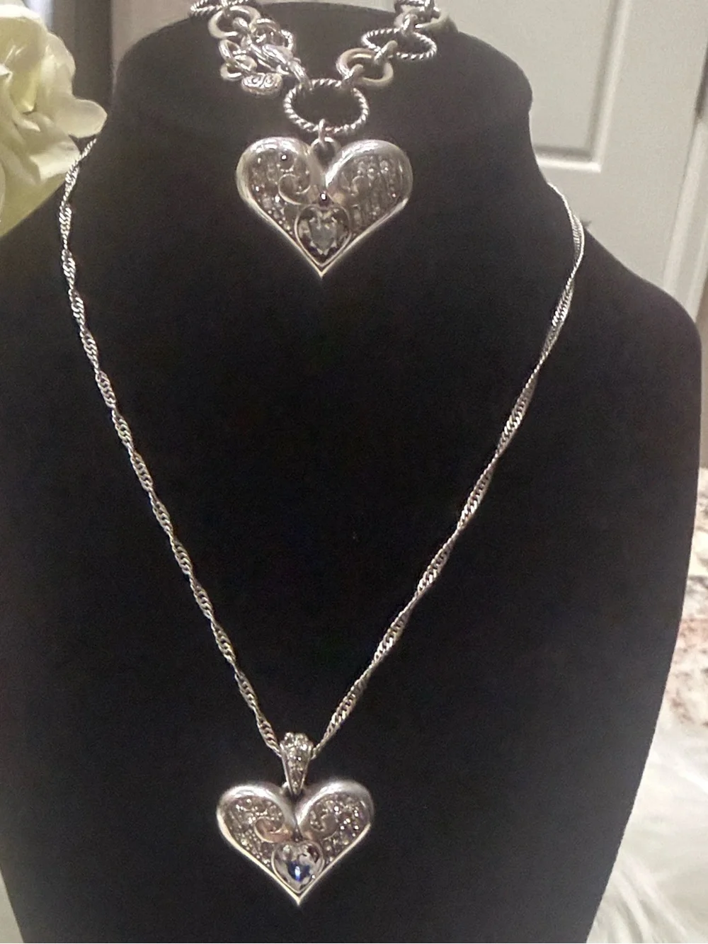 💕Brighton Alcazar Glam Heart Necklace and Bracelet Set